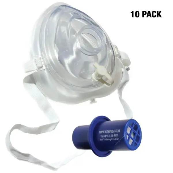 Adult and Child CPR Mask with Training Valve for CPR Training Classes