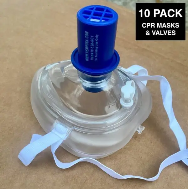 Adult and Child CPR Mask with Training Valve for CPR Training Classes - Image 3